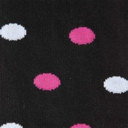 Kaval Socks "Dots" Schwarz/Pink